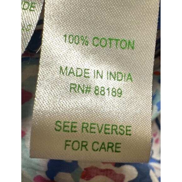 Lilly Pulitzer Shell Me About It Button Down Tunic Pink Blue Pockets Large - Picture 9 of 12